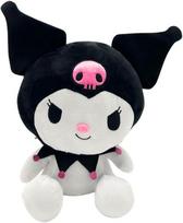 Hello Kitty minkštas žaislas 30 cm - Kuromi dizainas iš Sanrio pliušinių žaislų kolekcijos | Minkštas Hello Kitty pliušinis žaislas, puikiai tinkantis gerbėjams ir kolekcionieriams, Hello Kitty pliušinis žaislas vaikams ir suaugusiems