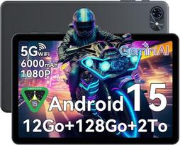 Planšetinis kompiuteris TABWEE T80 10.5" 1080P RAM 12GB ROM 128GB SD 2To, Android 15 6000 mAh WiFi 5G Bluetooth 5.0, Gemini AI 2.0
