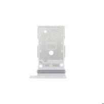 SIM kortelės stalčius - SAMSUNG - Galaxy S24 FE - Originalus - Sidabrinis - Dviguba Nano SIM