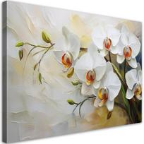 Paveikslas Ant Drobės, Baltos orchidejos