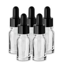 10 ml bespalvis stiklinis buteliukas su juodu pipetu [4] – 5 vnt. pakuotė