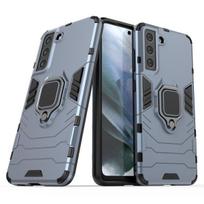 Ring Armor Case Kickstand Tough Rugged Cover, skirtas Samsung Galaxy S21 FE, mėlynas