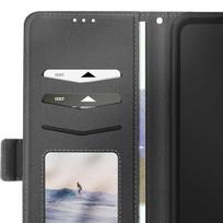 Dėklas - Galaxy XCover 7 Pro - Dirbtinė juoda oda - Vaizdo palaikymas - Integruota rankena