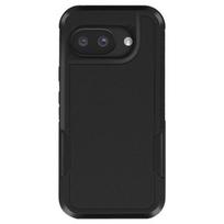 Smūgiams atspari apsauga - Google - Pixel 9a - Kieta - Juodas silikonas - Sustiprinti kampai