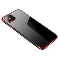 Hurtel Clear Color Case skirtas Samsung Galaxy S21 Ultra 5G, raudonas