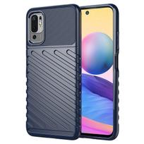 Thunder Case Flexible Tough Rugged Cover TPU Case, skirtas Xiaomi Redmi Note 10 5G / Poco M3 Pro, mėlynas