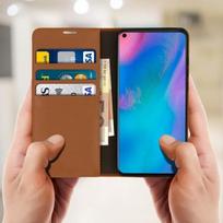 Dėklas - Huawei - P30 Pro - Tikra oda - Vaizdo palaikymas - Kamelio ruda