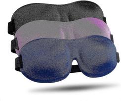 Miego Kaukė 3 Paketas, Patobulintas 3D Kontūrinis 100 % Užtemimas, Skirtas Miegui Su Reguliavimu
