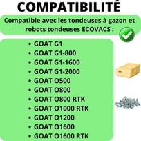 Atsarginė peilis Ecovacs Goat G1/O800/O1000/O1200/O1600 [30 peilių + 30 varžtų rinkinys] Phonillico®
