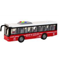 Žaislinis akumuliatorinis autobusas Lean Toys, raudonas