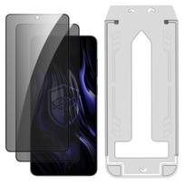 Grūdintas privatumo stiklas Samsung Galaxy S25 Edge 3mk Hardy Privzone 9H su aplikatorium, 2 vnt.