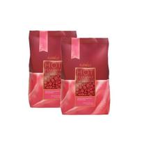 Vaškas depiliacijai Italwax Hot Film Rose, 500g x2