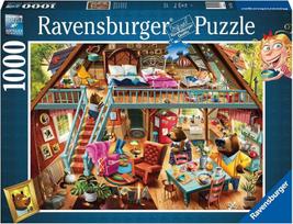 Ravensburger 2d dėlionė 1000 dalių: Auksaplaukės pagrobimas, senas dizainas