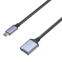 USB C adapteris į USB 3.0 - Suderinamas su planšetiniu kompiuteriu, išmaniuoju telefonu, kompiuteriu - 1 metras - Juodas - OTG