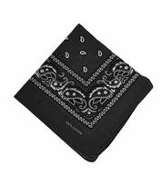 Universalus šalikas- bandana, juoda, unisize
