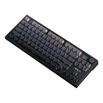 Aula S87 Pro mechaninė klaviatūra su ekranu ir rankenėle, visiškai keičiamais klavišais, žaidimų klaviatūra, juodos ir pilkos spalvos su išgraviruotu logotipu