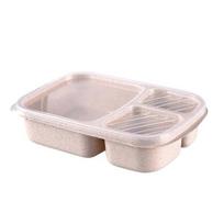 Mikrobangų Krosnelė Bento Priešpiečių Dėžutė Iškylai Maisto Vaisių Konteinerių Laikymo Dėžutė Vaikams Suaugusiems Pietums_Beige, Beige