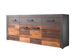 Komoda Trendteam Indy, 178x40x77 cm, pilka
