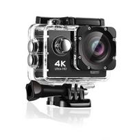 Skaitmeninis fotoaparatas Juoda 4K veiksmo kamera Ultra HD povandeninė veiksmo kamera, 900 mAh baterija, 30 M vandeniui atsparus dėklas, 30 FPS, 170° platus kampas, WiFi be atminties kortelės