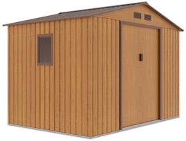Metalinis įrankių namelis HUDSON 9x6 oak brown