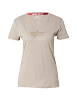 ALPHA INDUSTRIES Marškinėliai 'Crystal' kupranugario / glaisto spalva / sidabrinė