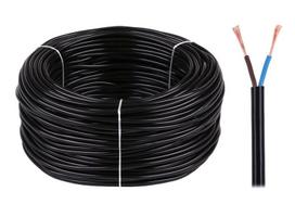 Elektrinis kabelis OMO 2x0.75 300/300 V juoda