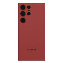 Baterijos dėklas - SAMSUNG - Galaxy S23 Ultra - Raudonas - Originalus galinis stiklas - Supaprastinta montavimas