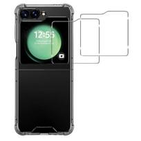 Apsauginis dėklas Samsung Galaxy Z FLIP 7 FE ir 2 Grūdinto stiklo ekrano apsaugos plėvelė Phonillico®