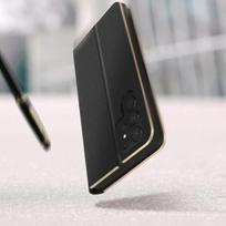 Samsung Galaxy S22 Ultra dangtelis - FORCELL - Luna Book Gold - Vaizdo įrašų palaikymo funkcija - Juoda
