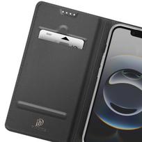 „iPhone 17e“ dėklas su kortelių laikikliu ir vaizdo palaikymu, magnetinė uždarymo sistema, Dux Ducis, juodas