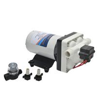 12V 4 kamerų savaime įsisiurbiantis membraninis vandens siurblys 3,3GPM 55PSI, skirtas virtuvei Vonios RV karavanai jachtai Žemės ūkio sodo žarna su vandens sieteliu
