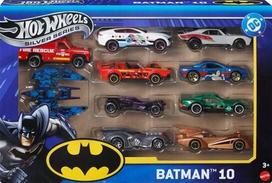 Hot Wheels Batman 10-Pack 2025 Mix 1 | 10 metalowych samochodzików 1:64 | DC