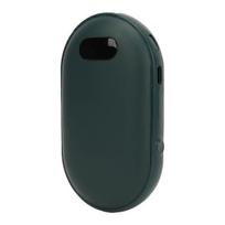2 viename elektrinis rankų šildytuvas Power Bank USB įkraunamas rankų šildytuvas Nešiojamas LCD ekranas rankų šildytuvas žvejybai stovyklaujant žygiams žalia
