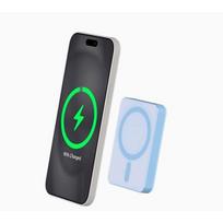 Atsarginis maitinimo šaltinis ("Power Bank") Powerbank - FORCE POWER - 5000mAh - Suderinamas su MagSafe - Indukcija 15W - Mėlyna