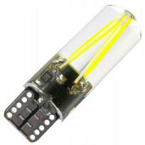 Automobilinė lemputė LED ME Premium, 1 vnt., Led Lemputė W5w Cob 2w Filament 250lm 12v 24v T10, ME Premium