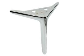 Baldų kojelė „Anker Elegant“, sidabrinis chromas, aukštis 18 cm