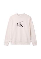 Calvin Klein Jeans Megztinis be užsegimo juoda / vilnos balta