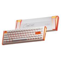 DAREU COOL68 60 % laidinė žaidimų klaviatūra su RGB apšvietimu Oranžinė ir balta