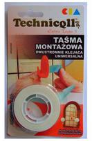 Dvipusė lipni juosta, universali, Technicqll 19mm x 1,5m