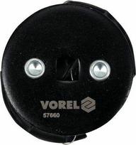 Vorel Reguliuojamas alyvos filtro raktas 57660, 64-80mm, anglinis plienas, 3/8" (9.5mm), juodas paviršius