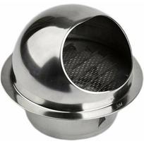 Vėdinimo grotelės 150 mm Aukštos kokybės nerūdijančio plieno vėdinimo grotelės Išorinės ventiliacijos grotelės su tinkleliu nuo uodų apsaugo fasadą ir neleidžia patekti šaltam orui / nerūdijančio plieno grotelės