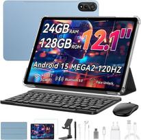 Planšetinis kompiuteris Blackview Mega 2 12" 2K FHD+,24GB+128GB,4G LTE 5G WiFi,Gemini AI,9000mAh/Android 15/Widevine L1 - Mėlyna