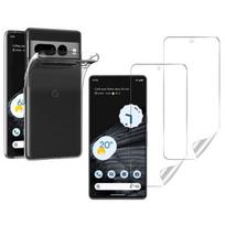 „Apsauginis dėklas Google Pixel 7 PRO ir 2 ultrakvėpiamos hidrogelio ekrano apsaugos Phonillico®“