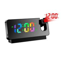 Projekcinis žadintuvas, veidrodinis žadintuvas su LED ekranu, projektoriaus laikrodis prie lovos, laikrodis su temperatūra, snaudimas, naktinis režimas