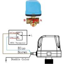 3 krypčių motorizuotas vožtuvas 220v motorizuotas solenoidinis vožtuvas 220v rutulinis vožtuvas 3/4 colio (DN20 3/4 colio)