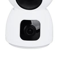 1080P belaidė vidaus kamera, dviejų objektyvų „Wi-Fi“ apsaugos kamera, dvipusis garsas, naktinis matymas, nuotolinis kūdikio stebėjimas namų biuro augintiniui