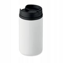 Kelioninis puodelis 250ml, nerūdijančio plieno, baltas