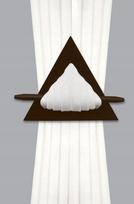 Eurofirany užuolaidų laikiklis Triangle, 14 cm, rudas