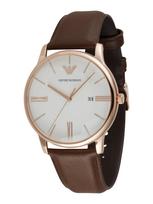 Emporio Armani Analoginis (įprasto dizaino) laikrodis ruda / rožinė / balta