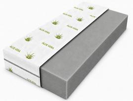 Čiužinys 90x200 iš T25 putplasčio, H3 vidutinio kietumo, dvipusis, ALOE VERA, 13 cm